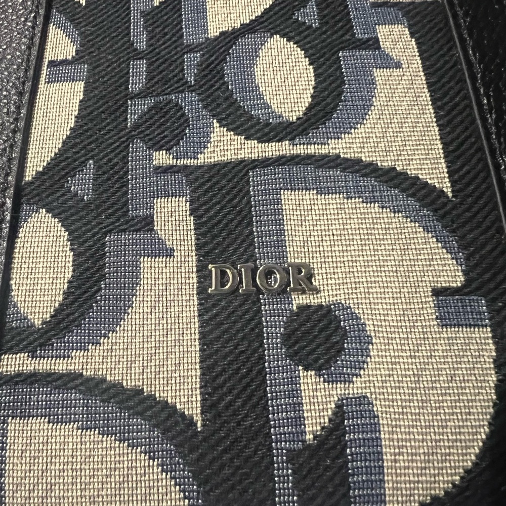 Dior Monogram Black , blue/gray and Cream Tote - Picture 2 of 8